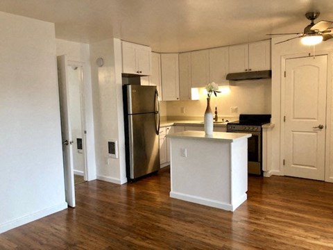 Floor plan for 1 bed, 1 bath, 520 sqft
